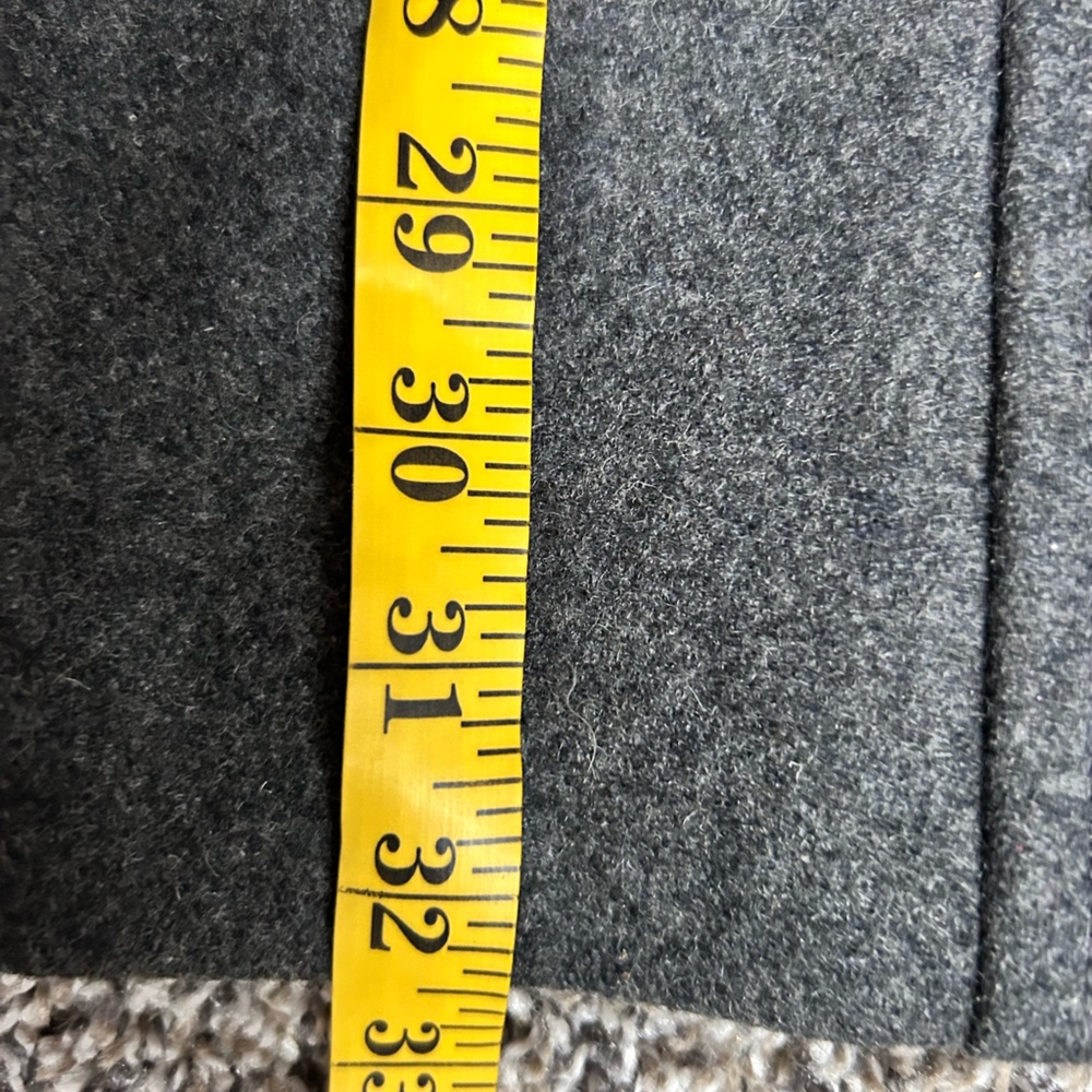 Tulle by Anthropologie Wool Blend Dark Gray Pea Coat size XS-S - Picture 11 of 13